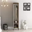 Garderob Hanah Home Kumsal P Valnöt Vit Spånskiva 40x47,5x201,4 cm - Garderober - 8684282088738 - 5