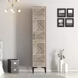 Garderob Hanah Home Kumsal P Valnöt Vit Spånskiva 40x47,5x201,4 cm - Garderober - 8684282088738 - 3