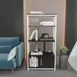 Bokhylla Hanah Home Valero Vit Antracit Spånskiva 60x120x29,6 cm - Bokhyllor - 8683743959488 - 2