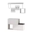 Hallmöbel Hanah Home Holdon Vit Spånskiva 120x76x17 cm - Hallskåp - 8681181925058 - 1