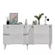 Konsolbord Hanah Home Iris Vit Silver Spånskiva 150x40x79 cm - Byråer och skåp - 8684282612728 - 10