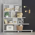 Bokhylla Hanah Home Reward Vit Spånskiva 122x120x20 cm - Bokhyllor - 8681875025668 - 2