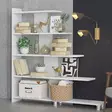 Bokhylla Hanah Home Reward Vit Spånskiva 122x120x20 cm - Bokhyllor - 8681875025668 - 4