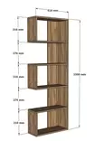 Bokhylla Hanah Home Nebu Vit Spånskiva 52x150 cm - Bokhyllor - 8683342889278 - 1