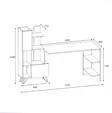 Skrivbord Hanah Home Alis Vit Spånskiva 120x73x60 cm 60x120x31 cm - Skrivbord - 8683742963318 - 6