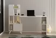 Skrivbord Hanah Home Alis Vit Spånskiva 120x73x60 cm 60x120x31 cm - Skrivbord - 8683742963318 - 2