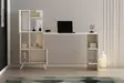 Skrivbord Hanah Home Alis Vit Spånskiva 120x73x60 cm 60x120x31 cm - Skrivbord - 8683742963318 - 3