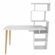 Skrivbord Hanah Home Vina Vit Spånskiva 133x55x146,4 cm - Skrivbord - 8683743118168 - 1