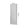 Spegel Hanah Home Ovea Vit MDF 40x105x2 cm - Speglar - 8683743822768 - 1