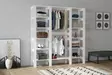 Garderob Hanah Home White Vit Spånskiva 161,4x180x33,6 cm - Garderober - 8683743676538 - 2