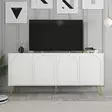 Konsolbord Hanah Home Lyon 80 Vit Guld Spånskiva 180x80x35 cm - Byråer och skåp - 8684282640158 - 6