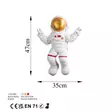 Väggdekor Polyester Wallity Peace Sign Astronaut Vit Guld Polyester 35x47x10 cm - Dekorationer, prydnadsföremål - 8683743851768 - 10
