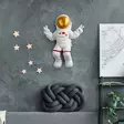 Väggdekor Polyester Wallity Peace Sign Astronaut Vit Guld Polyester 35x47x10 cm - Dekorationer, prydnadsföremål - 8683743851768 - 5