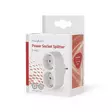 Eluttag Splitter | Typ F (CEE 7/7) | 250 V AC 50 Hz | Jordad kontakt / Typ F (CEE 7/7) | 250 V AC 50/60 Hz | 16.0 A | 3500 W | Vit - Inomhusförlängningssladdar - 5412810292028 - 67