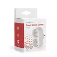 Eluttag Splitter | Typ F (CEE 7/7) | 250 V AC 50 Hz | Jordad kontakt / Typ F (CEE 7/7) | 250 V AC 50/60 Hz | 16.0 A | 3500 W | Vit - Inomhusförlängningssladdar - 5412810292028 - 69