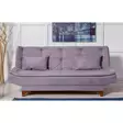 Bäddsoffa Atelier del Sofa Kelebek TKM04 Grå Tyg 190x85x90 cm - Bäddsoffor - 8682870916838 - 4