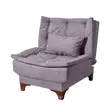 Bäddsoffa Atelier del Sofa Kelebek TKM04 Grå Tyg 190x85x90 cm - Bäddsoffor - 8682870916838 - 7