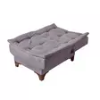 Bäddsoffa Atelier del Sofa Kelebek TKM04 Grå Tyg 190x85x90 cm - Bäddsoffor - 8682870916838 - 11