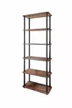 Bokhylla Hanah Home Bookcase 6 Rect Valnöt MDF 60x173x30 cm - Bokhyllor - 8684283348718 - 1