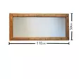 Spegel Hanah Home Z11050CV Valnöt Massiv Furu 110x50x3 cm - Speglar - 8681875708448 - 1