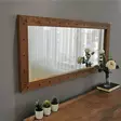 Spegel Hanah Home Z11050CV Valnöt Massiv Furu 110x50x3 cm - Speglar - 8681875708448 - 4