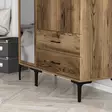 Garderob Hanah Home Kumsal RT Valnöt Spånskiva 120x47,5x201,4 cm - Garderober - 8684282089308 - 7