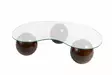 Soffbord Hanah Home Sphere Valnöt Härdat Glas Polyuretan 120x30x70 cm - Soffbord - 8684283728688 - 1