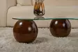 Soffbord Hanah Home Sphere Valnöt Härdat Glas Polyuretan 120x30x70 cm - Soffbord - 8684283728688 - 6