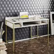 Skrivbord Hanah Home Tumata Guld Spånskiva 120x75x60 cm - Skrivbord - 8681875921298 - 2