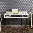 Skrivbord Hanah Home Tumata Guld Spånskiva 120x75x60 cm - Skrivbord - 8681875921298 - 3