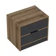 Sängbord Hanah Home Elina Valnöt Antracit Spånskiva 54x47x40 cm - Nattduksbord - 8683742567288 - 7