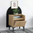 Sängbord Hanah Home Zeze Safir Ek Spånskiva 40x50x35 cm - Nattduksbord - 8683743850778 - 3