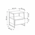 Sängbord Hanah Home Pal Sandstone Spånskiva 45x50x40 cm - Nattduksbord - 8684283462698 - 7