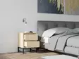 Sängbord Hanah Home Nehir Safir Svart Spånskiva 40x55x40 cm - Nattduksbord - 8683342851848 - 3