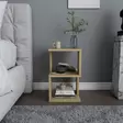 Sängbord Hanah Home Carter Ek Spånskiva 29,6x29,6x49,4 cm - Nattduksbord - 8683743120178 - 2
