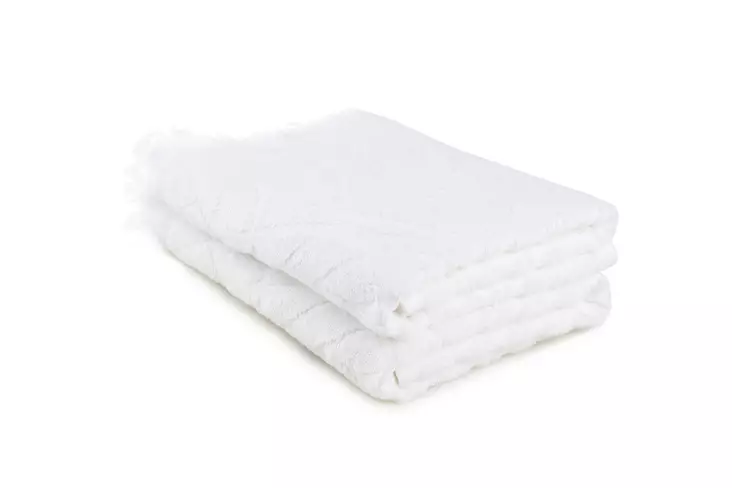 Tvätthandduk Set Mijölnir Vit 100% Bomull 50x90 cm & 50x90 cm - Handdukar - 8684282296508 - 1