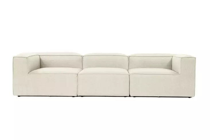3-sits soffa Atelier del Sofa Fora 3 Ecru Linne 297x105x66 cm - Soffor - 8684282430698 - 1