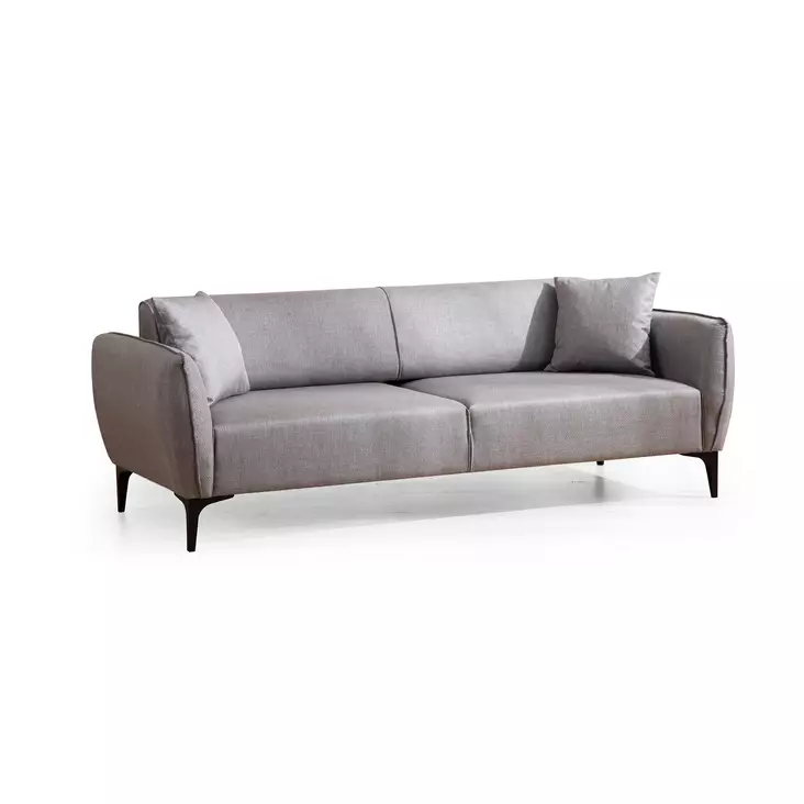 3-sits soffa Atelier del Sofa Belissimo Grå Polyester 220x95x67 cm - Soffor - 8683342950558 - 1