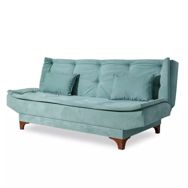 3-sits bäddsoffa Atelier del Sofa Kelebek Havsgrön Tyg 190x85x90 cm - Bäddsoffor - 8681875598148 - 1
