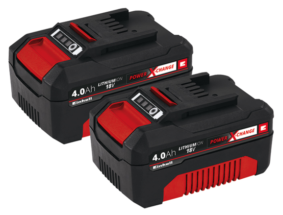 Batteri 2 x 4.0 Ah 18V Power X-Change - Batterier och laddare - 4006825638578 - 1