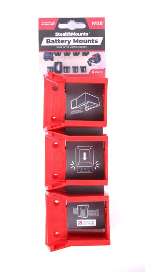 StealthMounts batterihållare för Milwaukee M18 6st - Batterier och laddare - 6503279365848 - 1