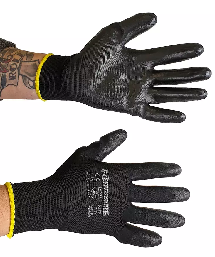 Asentajanhanska 10 - 10 kpl - Belagda handskar - 6438168102658 - 1