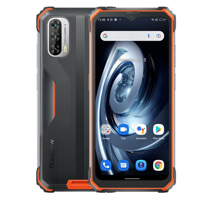 Blackview BV7100 128/6GB oranssi - Mobiltelefoner - 6931548309628 - 1