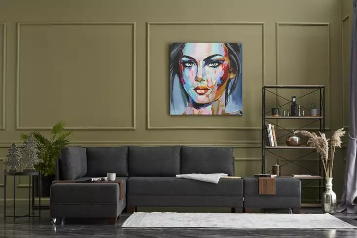 Hörnbäddsoffa Atelier del Sofa Fly Antracit Bomull Och Polyester 210x280x70 cm - Soffor - 8682870926738 - 1