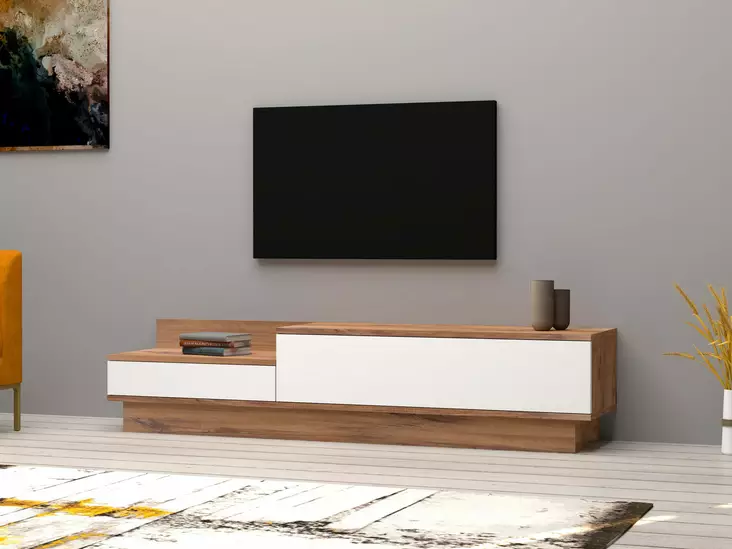 TV-bänk Hanah Home Barko Furu Spånskiva 160x35x35 cm - TV-bänkar - 8682870286498 - 1