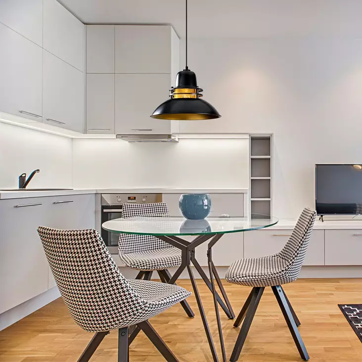 Taklampa Opviq Berceste Svart Metall 34 x 34 cm - Tak- och vägglampor - 8681875546958 - 1