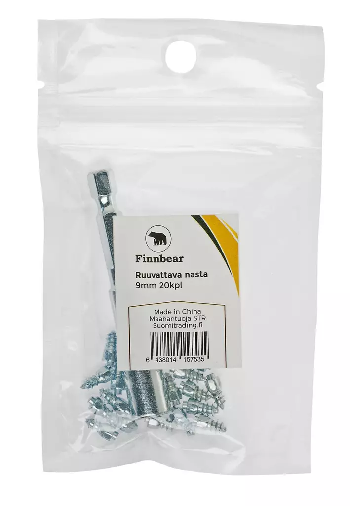 Ruuvattava nasta 18 mm 20 kpl - Isdubbar och snökedjor - 6438014151038 - 1