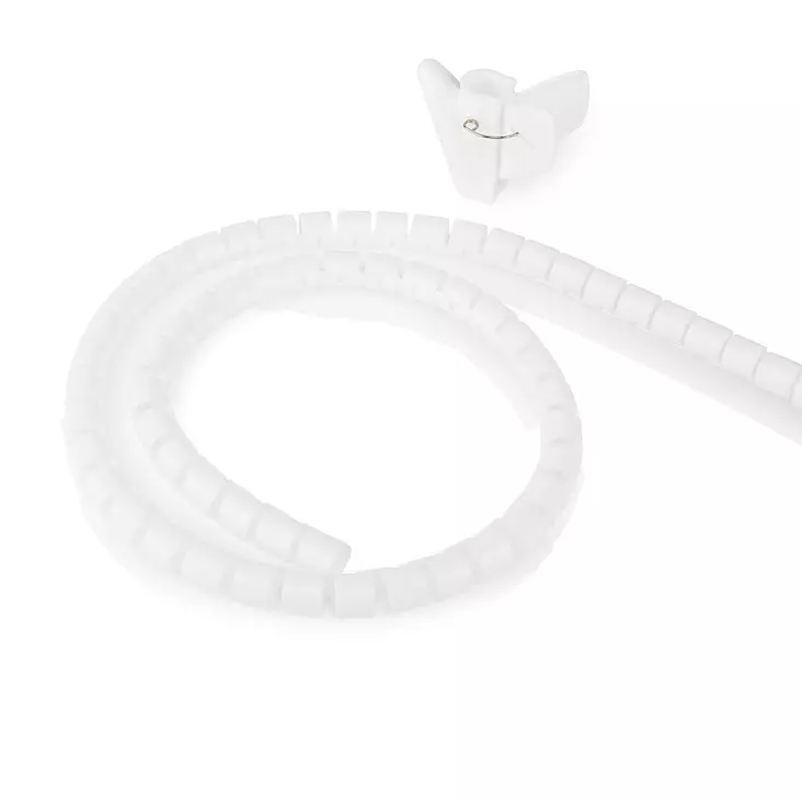 Kabelhantering | Spiral ärm | 1 st. | Maximal kabeltjocklek: 16 mm | PE | Vit - Kabelklämmor - 5412810406098 - 1