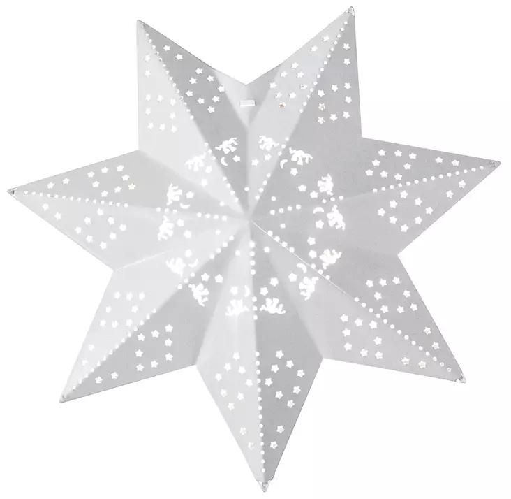 Julstjärna 30 cm Leena vit - Ljussmycken och ljusfigurer - 6435200213198 - 1