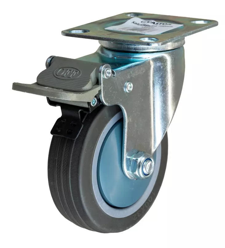 Kalustepy=C3=B6r=C3=A4 100 mm jarrulla - Möbelhjul - 6438168104768 - 1